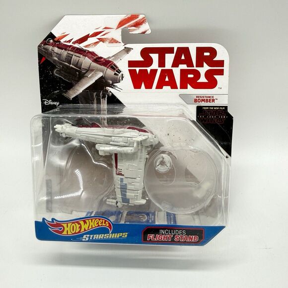 Hot Wheels Other - 2017 Hot Wheels Star Wars Starships Resistance Bomber The Last Jedi Disney